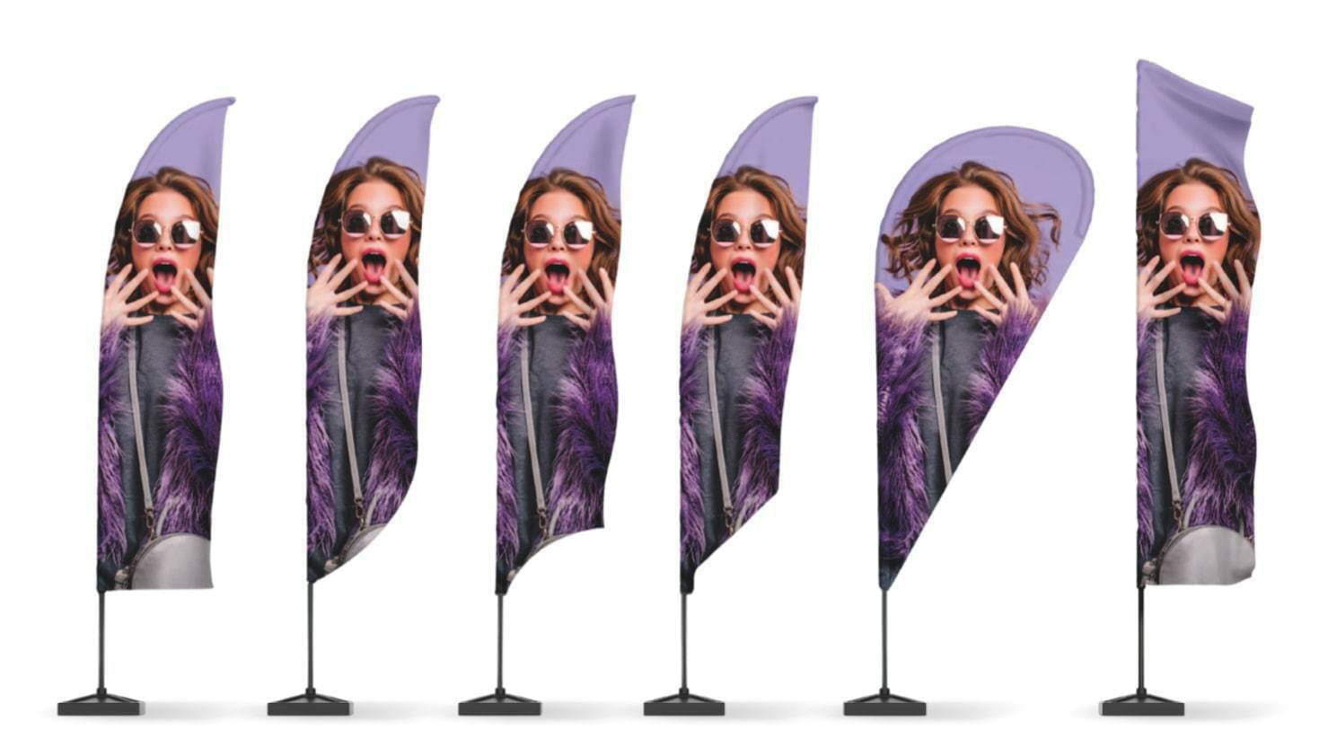 Fahnenmast für Beachflag Standard Plus – robuster Aluminiummast für Outdoor-Werbefahnen