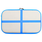 Aufblasbare Gymnastikmatte mit Pumpe 60x100x10 cm PVC Blau