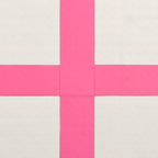 Aufblasbare Gymnastikmatte mit Pumpe 60x100x15 cm PVC Rosa