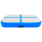 Aufblasbare Gymnastikmatte mit Pumpe 60x100x15 cm PVC Blau