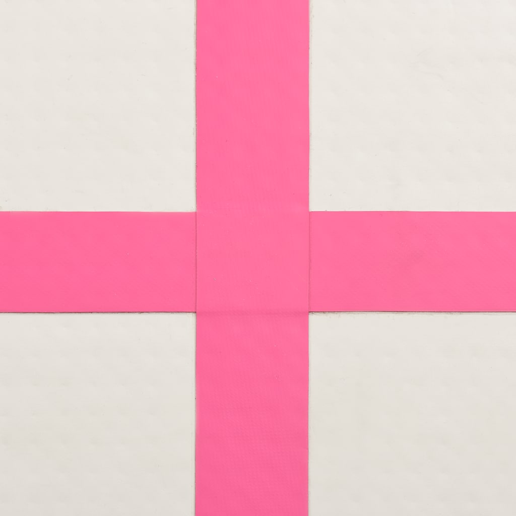 Aufblasbare Gymnastikmatte mit Pumpe 60x100x20 cm PVC Rosa