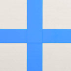 Aufblasbare Gymnastikmatte mit Pumpe 60x100x20 cm PVC Blau