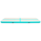 Aufblasbare Gymnastikmatte mit Pumpe 700x100x20 cm PVC Grün