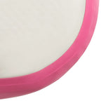 Aufblasbare Gymnastikmatte mit Pumpe 200x200x15 cm PVC Rosa