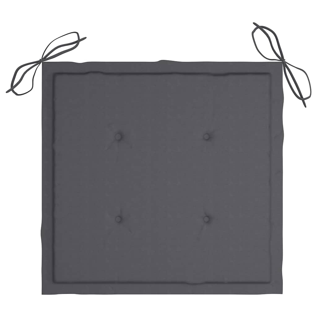 Klappbare Gartenstühle 2 Stk. mit Kissen Bambus