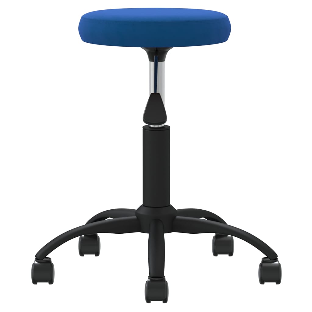 Massagehocker Samt Blau
