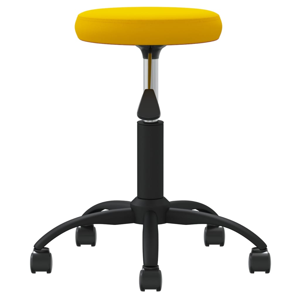 Massagehocker Samt Senfgelb