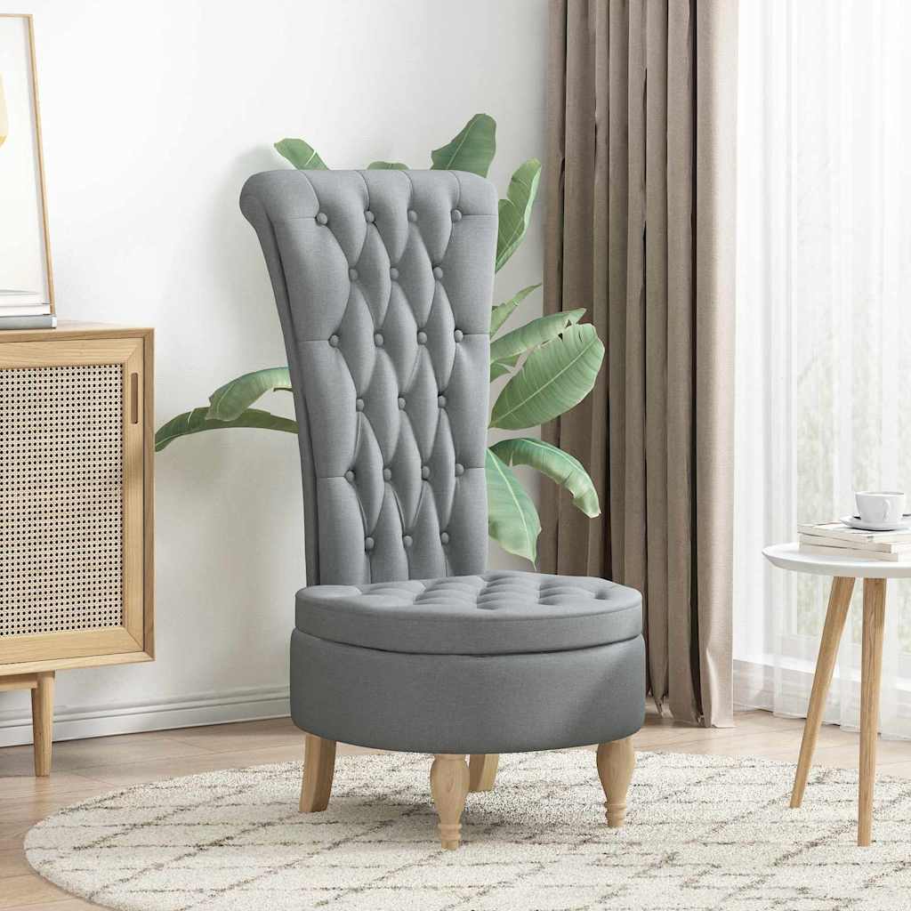 Schlafsessel Hellgrau 56,5 x 70 x 110 cm Stoff