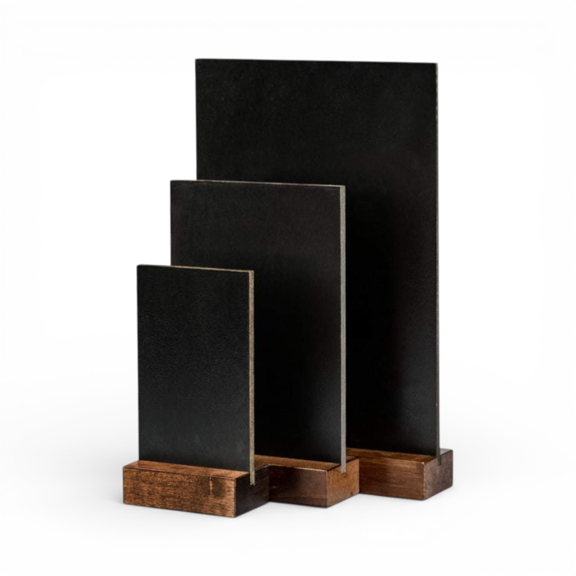 Lausitzer Marktplatz Kreidetafel aus Holz Tischaufsteller beschreibbar, ideal für Menüskarten, Angebote und Hinweise.