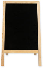 Kreidetafel/holz Kundenstopper Classic S (51x90 cm) - natur-4