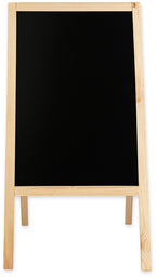 Kreidetafel/holz Kundenstopper Classic L (61x118 cm) - natur-4