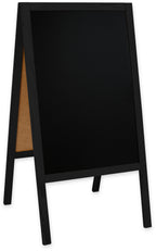Kreidetafel/holz Kundenstopper Classic L (61x118 cm) - schwarz-5