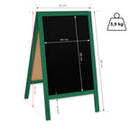 Kreidetafel/holz Kundenstopper Classic S (51x90 cm) - grün-1