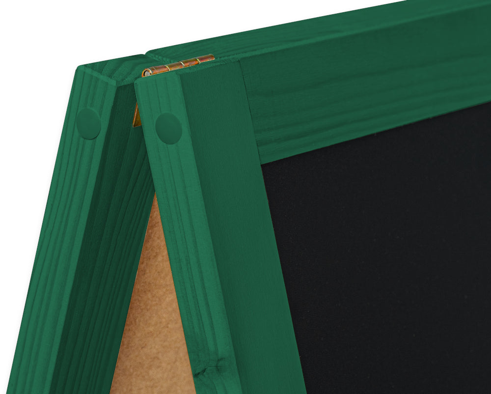 Kreidetafel/holz Kundenstopper Classic XL (72x160 cm) - grün-1