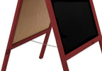 Kreidetafel/holz Kundenstopper Classic S (51x90 cm) - rot-4