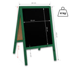 Kreidetafel/Holz Kundenstopper Classic M (60x100 cm) - grün-3