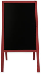 Kreidetafel/holz Kundenstopper Classic L (61x118 cm) - rot-2