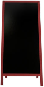 Kreidetafel/holz Kundenstopper Classic XL (72x160 cm) - rot-1